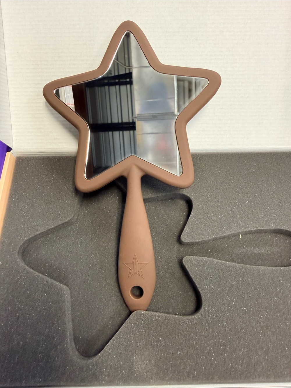 Jeffree Star-Shaped Hand Mirror in Chocolate